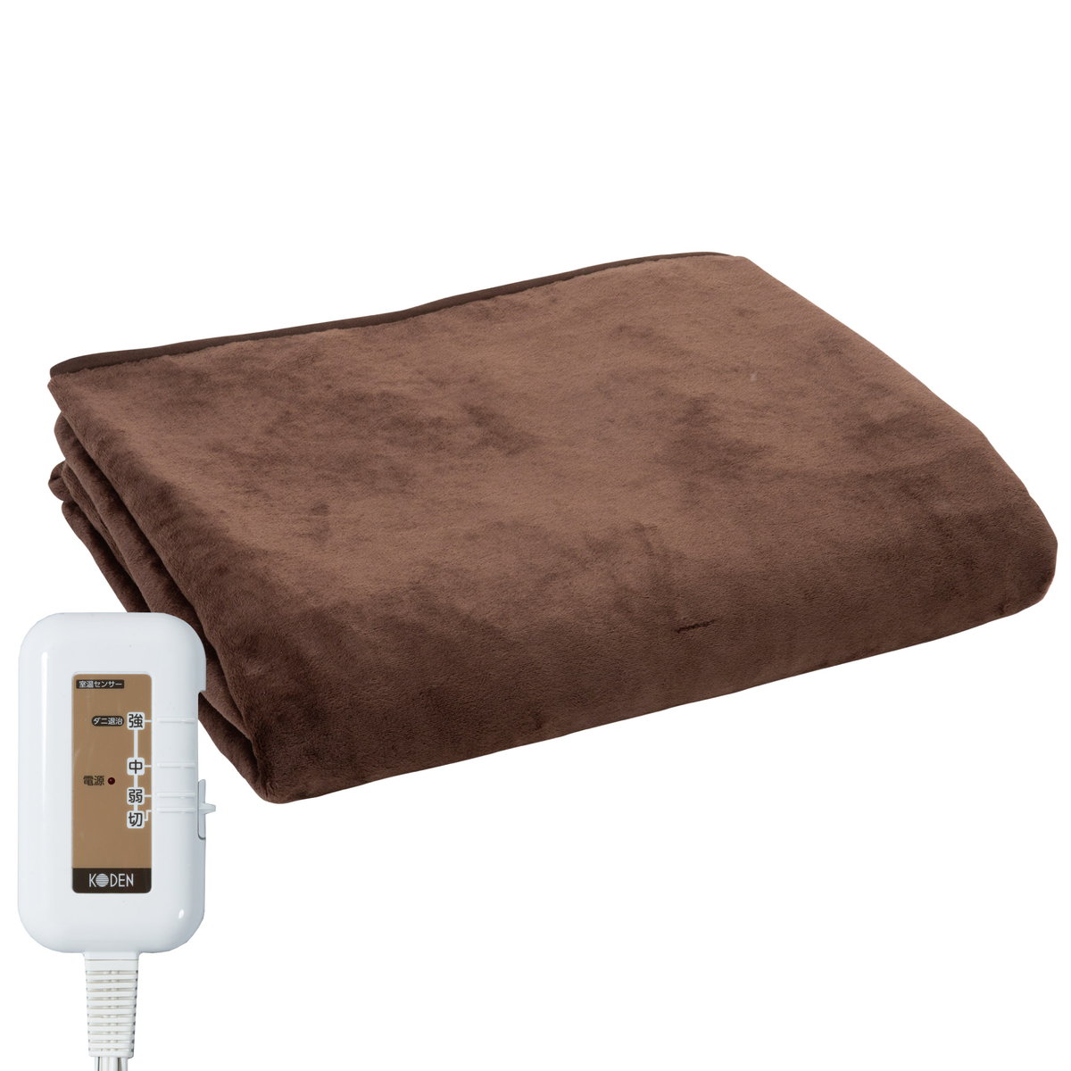 電気掛敷毛布 セミダブルサイズ 洗える 室温センサー 約188×160cm　VWB102R-BM