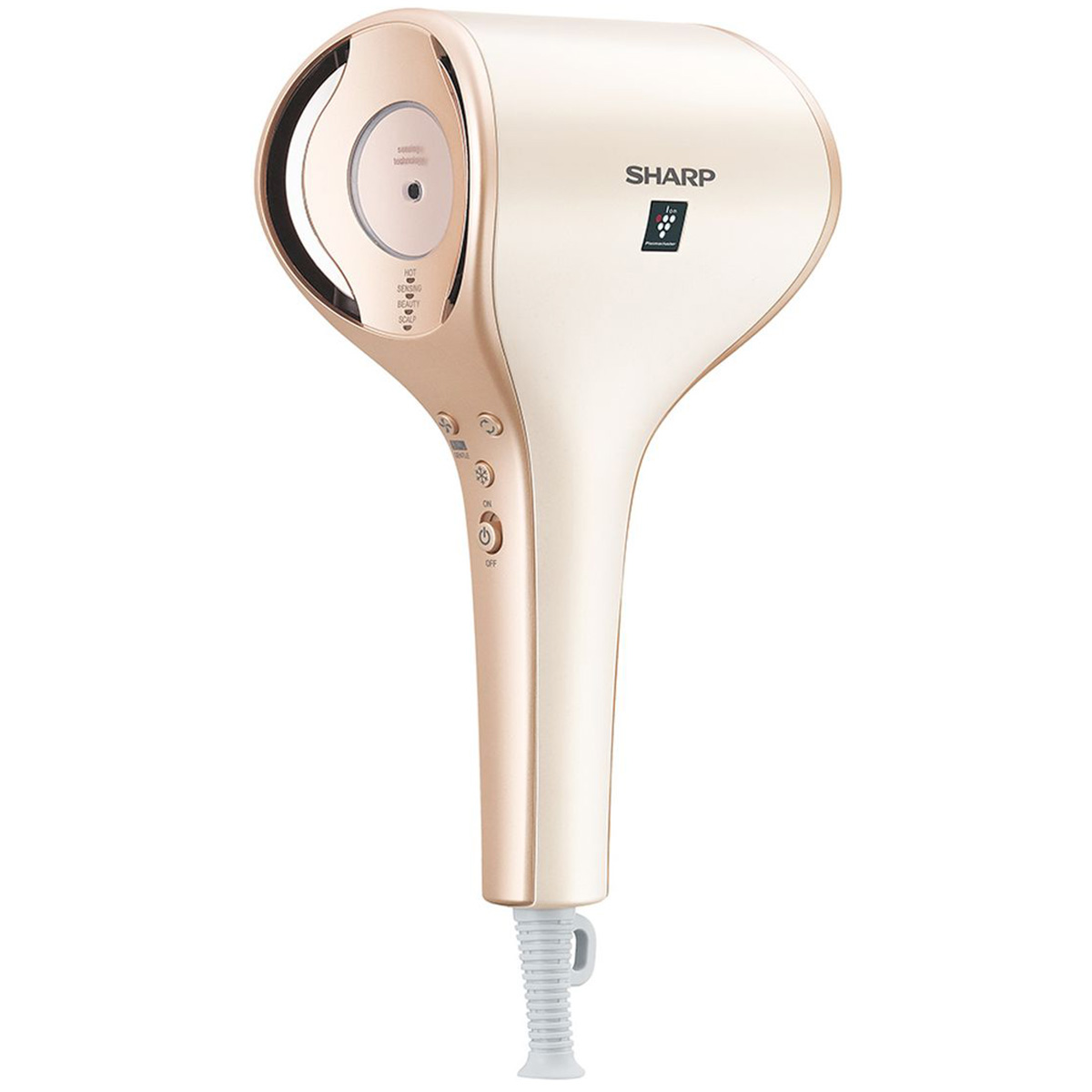 【正規品】 シャープ プラズマクラスター ドレープフロードライヤー リネンゴールド　IB-WX3-N ヘアドライヤー