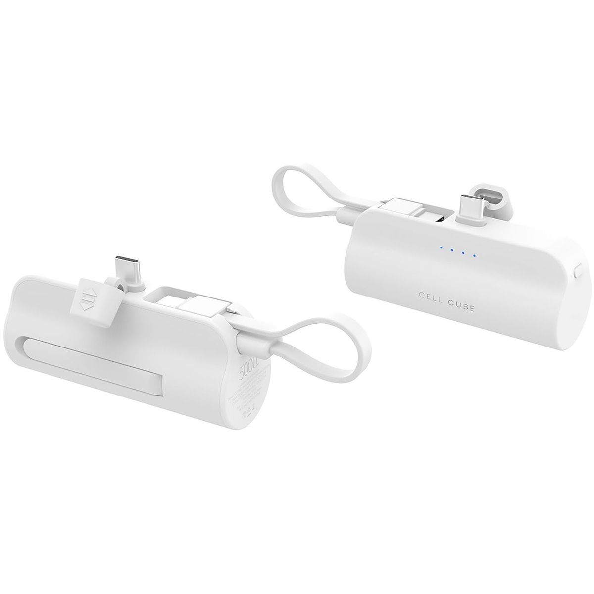 【最短当日出荷 NTTdocomo純正品】ケーブルレスモバイルバッテリー 5000mAh ホワイト PSE認証取得品 12カ月保証 スタンド付  Type-C コンパクト　AOV59067