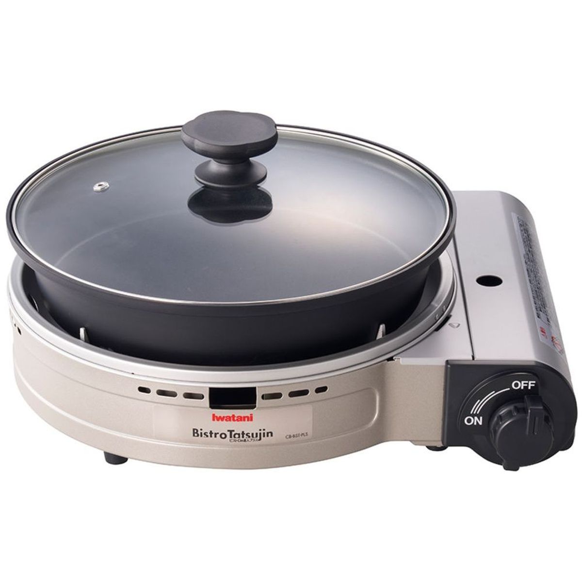 イワタニ カセットこんろ ビストロの達人 プラス シルバー レシピ付き 日本製 防災 アウトドア 容量157％アップ！ ホットプレート グリル鍋　 CB-BST-PLS