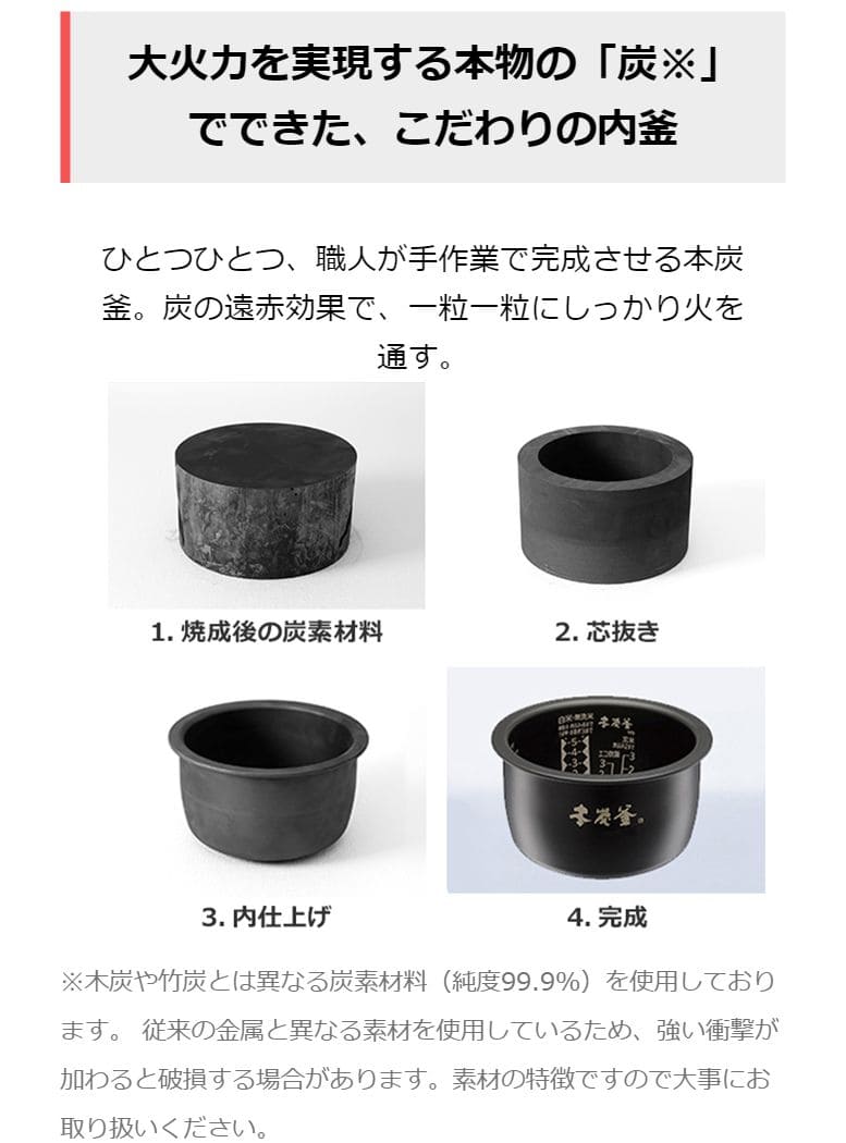 ひかりｔｖショッピング アウトレット Ih炊飯器 本炭釜 5 5合炊き 黒真珠 熱密封かまど構造 Nj Vwa10 B 三菱電機