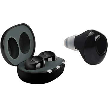 【アウトレット】充電式「おしゃれ集音器」 ブラック LIFE-009-BK 【アウトレット】充電式「おしゃれ集音器」 ブラック LIFE-009-BK