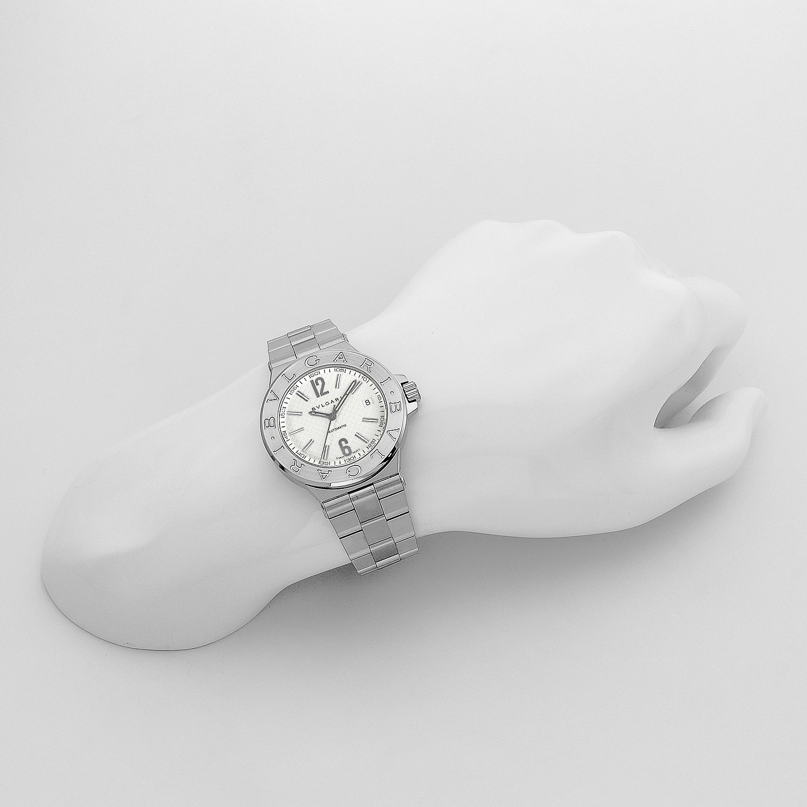 ■腕時計 ディアゴノ メンズ シルバー