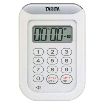 TANITA 丸洗いタイマー100分計 ホワイト