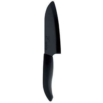 ファインプレミア　セラミックナイフ　14cm　三徳ナイフ　HIP加工モデル　漂白除菌対応　無料研ぎ直し券付き　ラバーグリップ採用