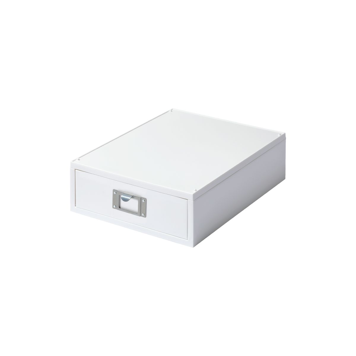 収納ケース A4ファイルユニッ ト書類ケース縦型1段 26×35×9.8cm ホワイト(半透明) 日本製