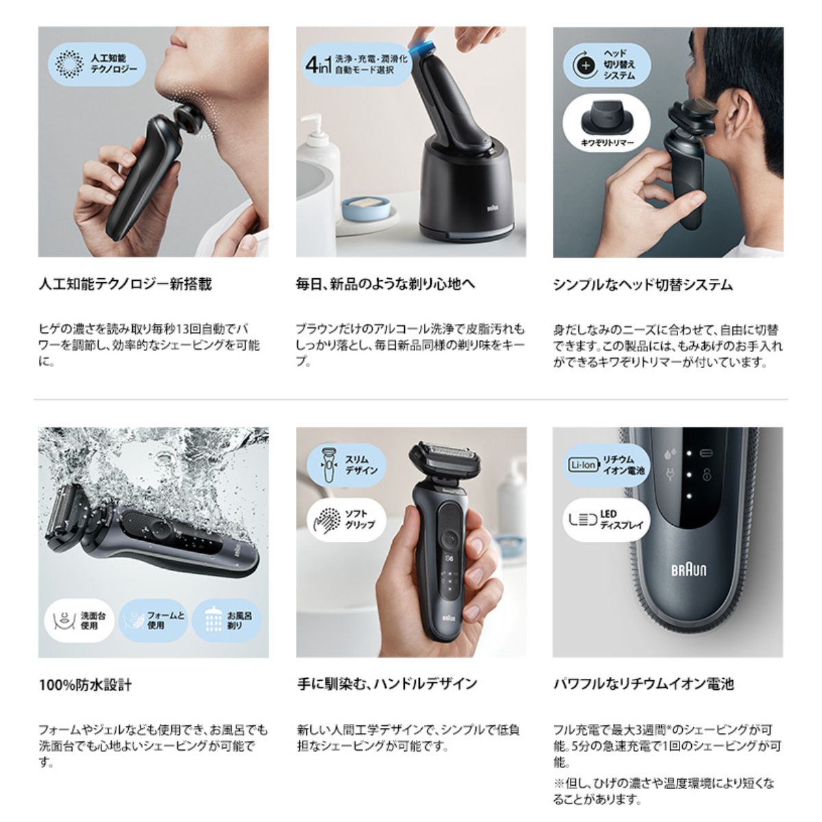 ひかりＴＶショッピング | BRAUN シェーバー シリーズ6 洗浄機付き 61-N7200cc｜ブラウン