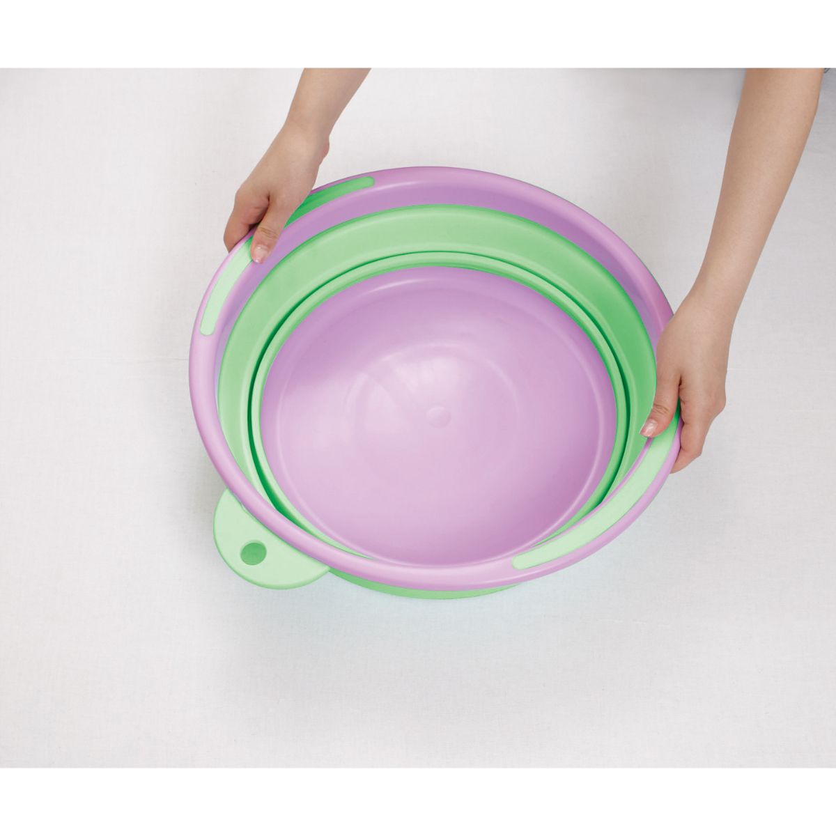ひかりＴＶショッピング | ソフトタブ 12L グリーン バケツ 折り畳み I