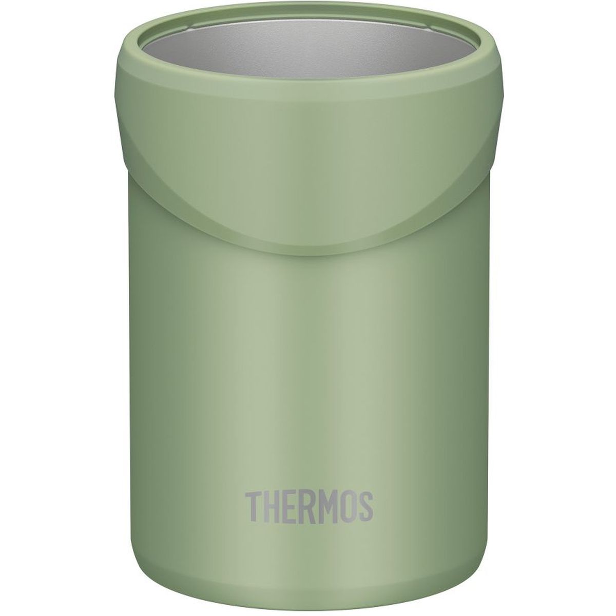 THERMOS 保冷缶ホルダー カーキ 350・500mL缶対応 真空断熱 保温保冷