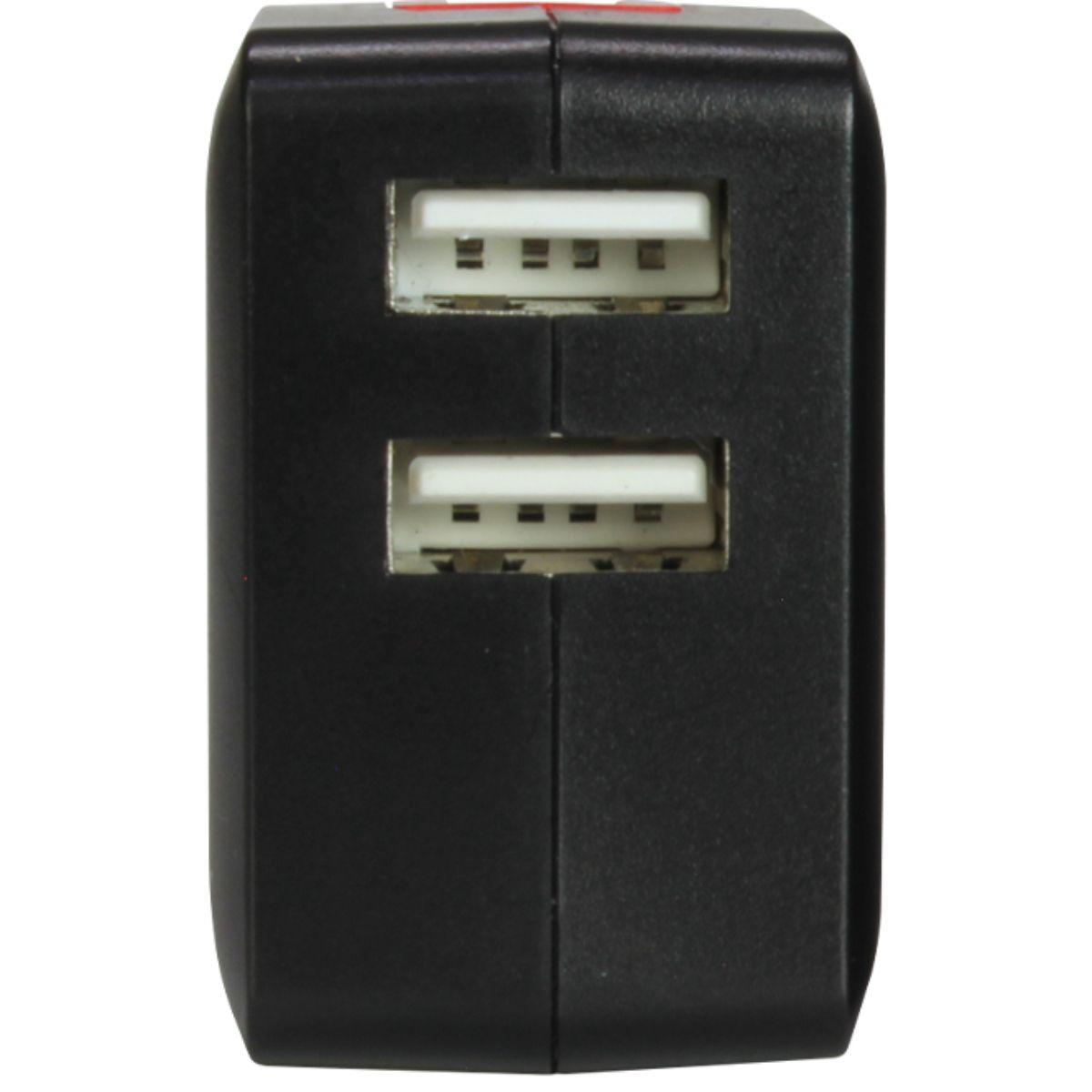 USB2ポート AC充電器 コンパクトタイプ 計3.1A ブラック