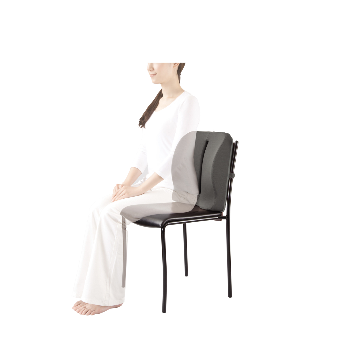 お医者さんの姿勢クッション ブラック