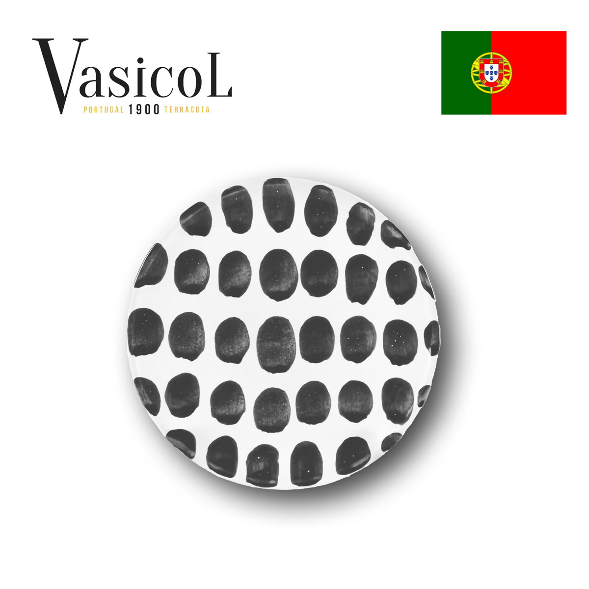 MARIA デザートプレート ラージドット 皿 食器 ポルトガル製 テラコッタ 陶器