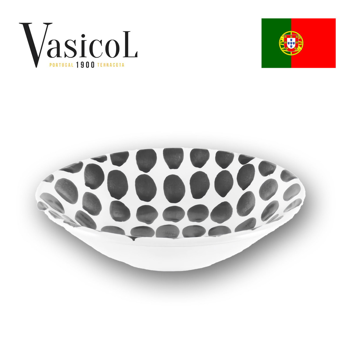 MARIA スーププレート ラージドット 皿 食器 ポルトガル製 テラコッタ 陶器