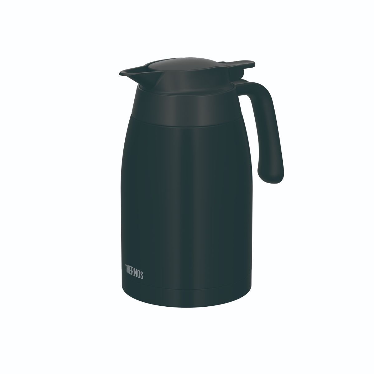 THERMOS ステンレスポット マットブラック 1.5L ステンレス 保温 保冷 丸洗イ可 軽量 コンパクト オ茶 コーヒー