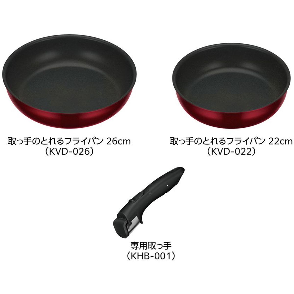 THERMOS サーモス IH対応 ガス火対応 取っ手のとれるフライパン