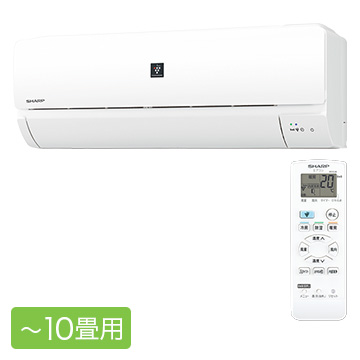 SHARP プラズマクラスターエアコン J-Sシリーズ AY-J28S-W 