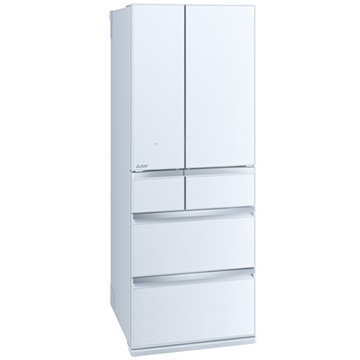 WXシリーズ 6ドア冷蔵庫600L クリスタルホワイト（フレンチドア）【大型商品（設置工事可）】