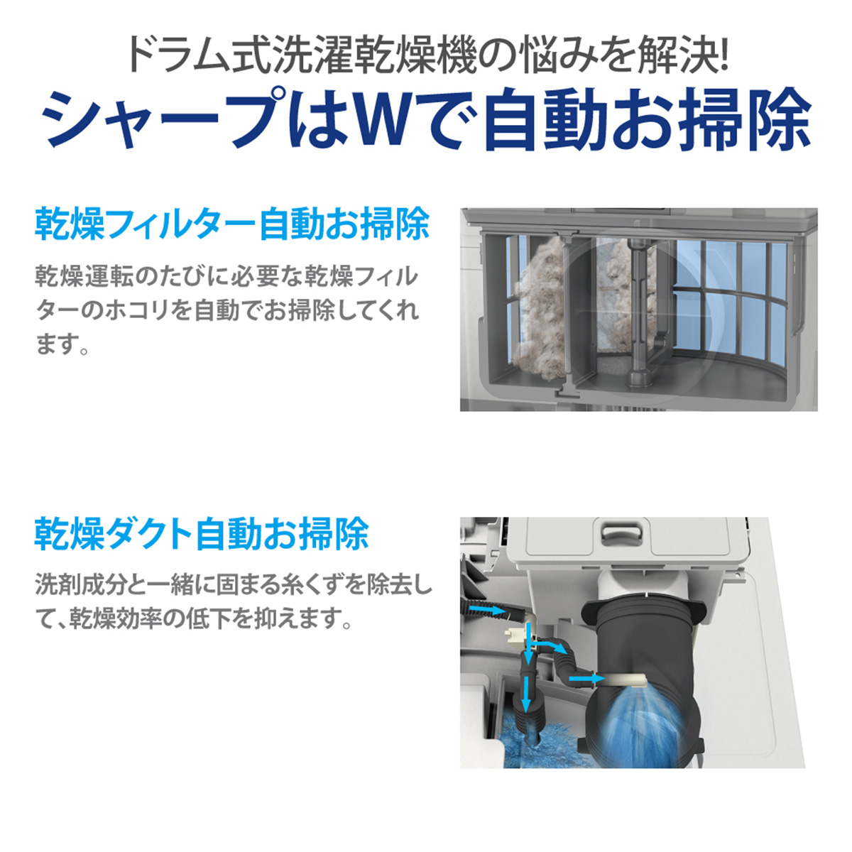 ひかりＴＶショッピング | ドラム式洗濯乾燥機(洗濯11kg)シルバー系・右開き【大型商品（設置工事可）】 ES-W114-SR｜SHARP