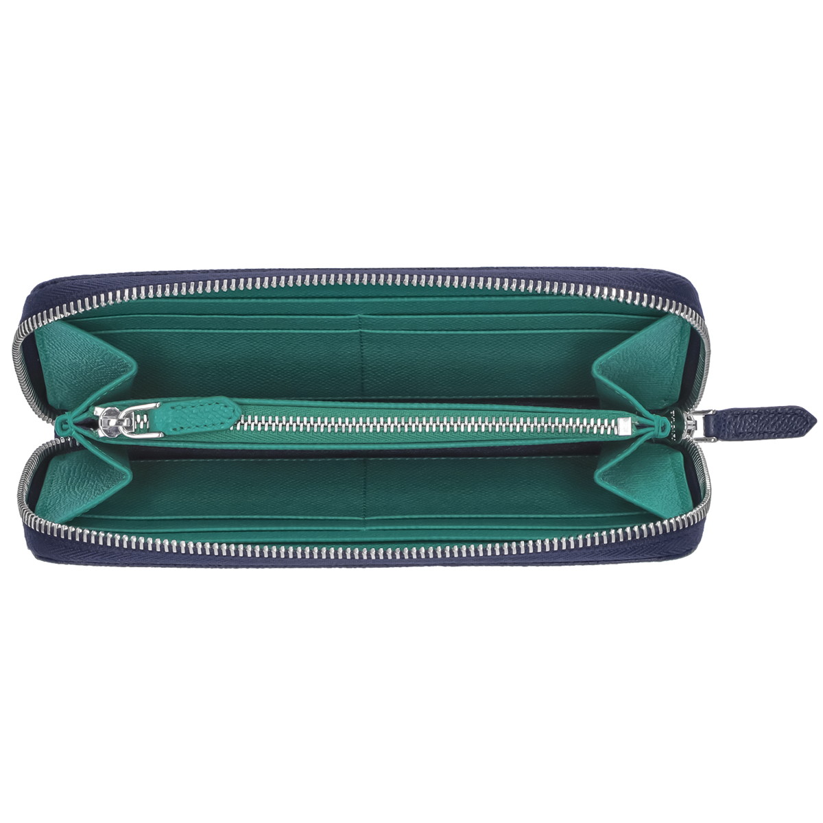 メンズ 長財布（ラウンドファスナー） カーフレザー BLUE/MEDIUM　288254BL/ME