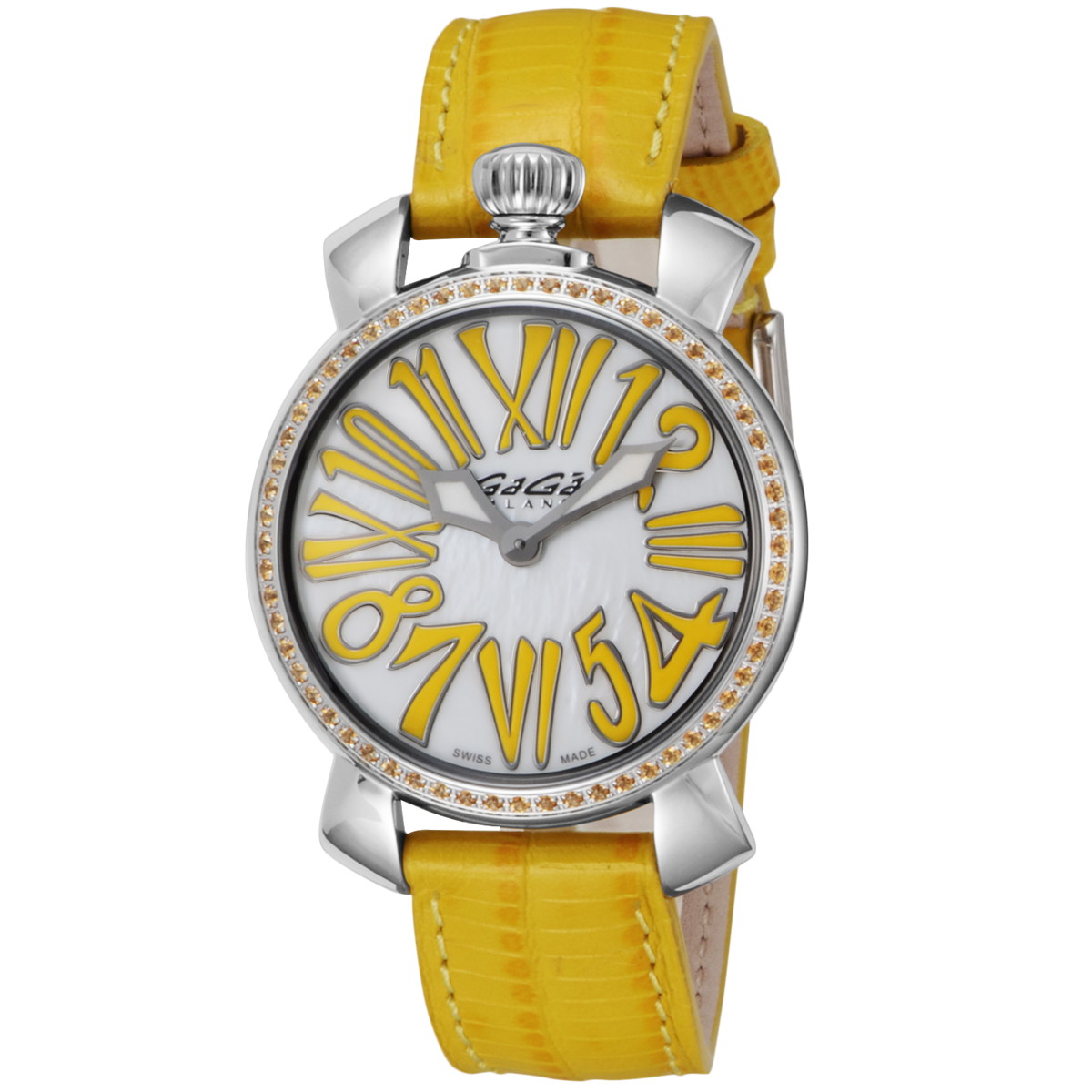 腕時計 レディース MANUALE35MMSTONES ホワイト