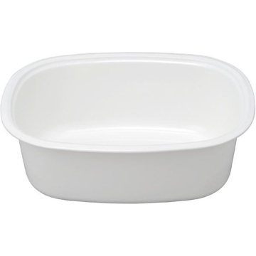 ホワイトシリーズ 楕円型 洗い桶 ホワイト