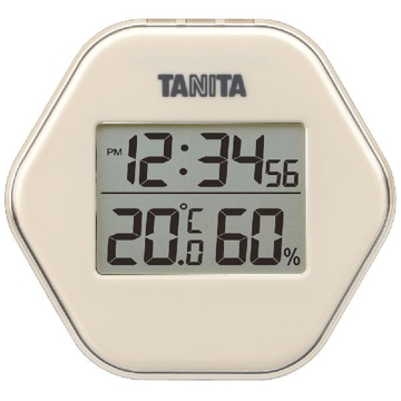 デジタル温湿度計 TT-573 アイボリー