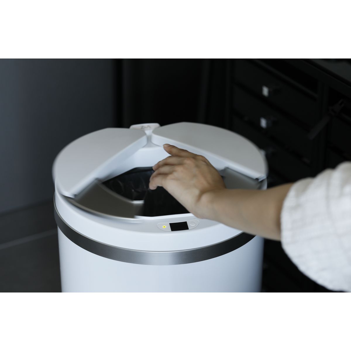 ZitA(ジータ) mini 自動開閉ゴミ箱 30L ホワイト