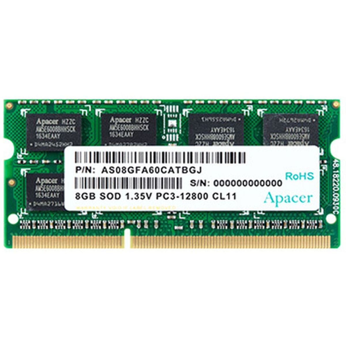 DDR3 SODIMM 8GB DDR3-1600 CL11 1.35V