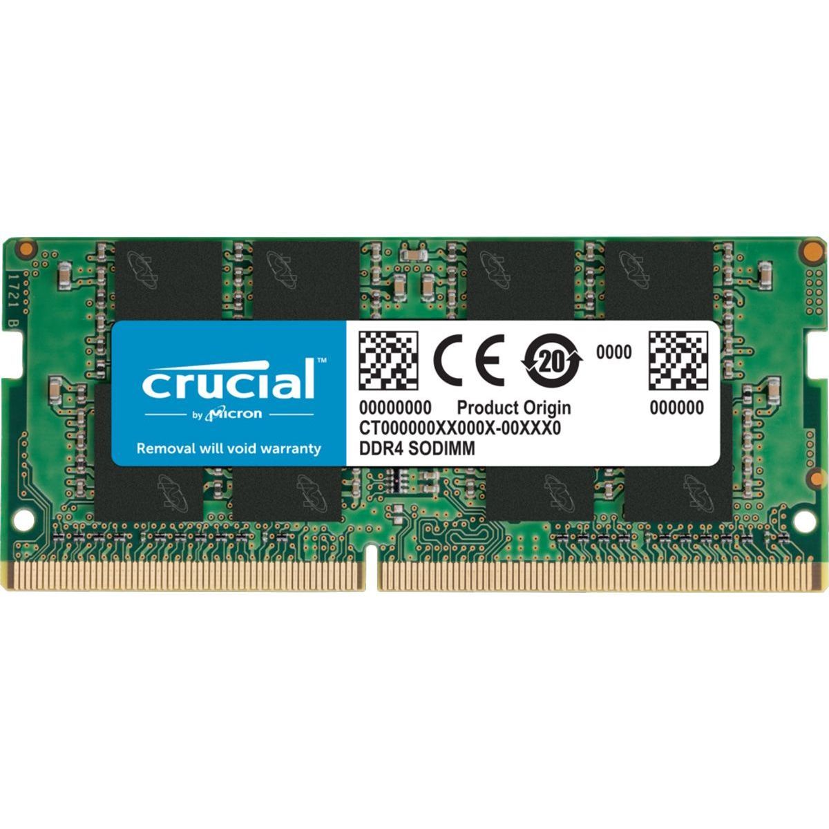 16GB(16GBx1) DDR4-2666MHz (PC4-21300) CL19 260pin SODIMM NON-ECC 1.2V Universal Part Numbers