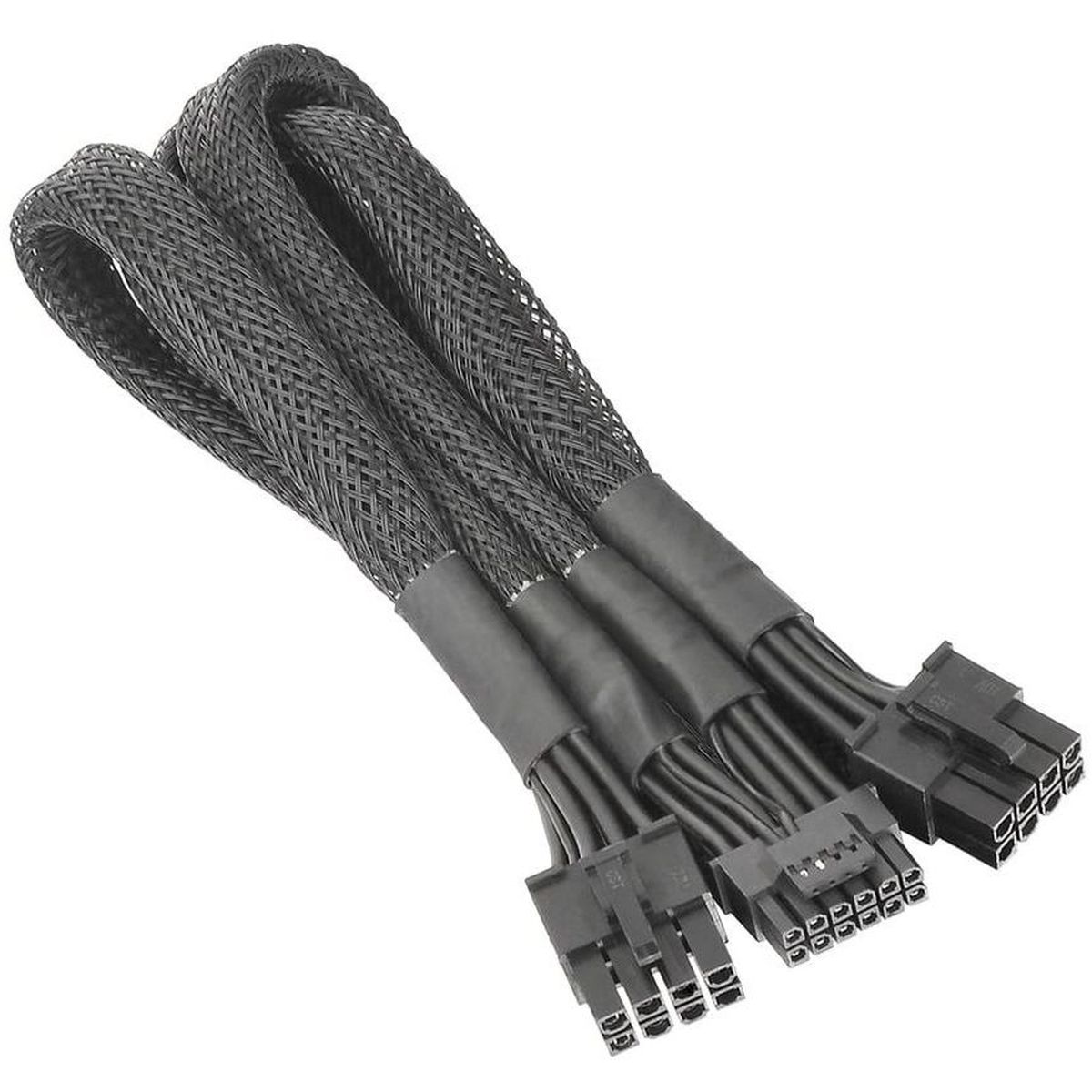 Sleeved PCIe Gen 5 Splitter Cables (Dual 8Pin to 12+4Pin)/600mm