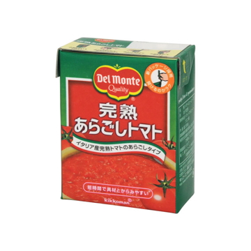 【送料無料】デルモンテ 完熟あらごしトマト 紙パック 388g x 6