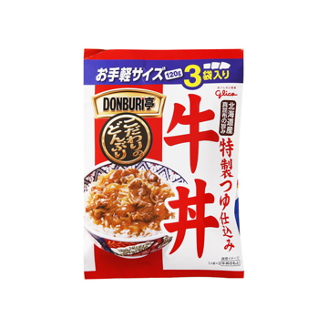 グリコ  DONBURI亭  牛丼  3食  120g  x  3  x  10