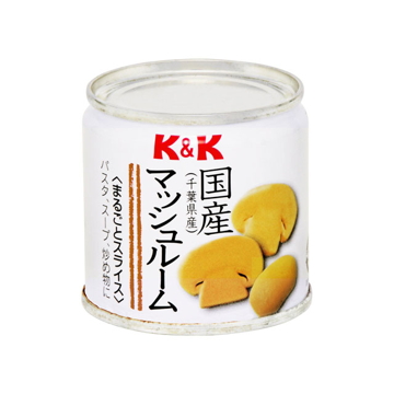 K&K  国産  マッシュルームまるごとスライス  缶詰  x  6個