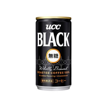 UCC ブラック無糖コーヒー 185g x 30個