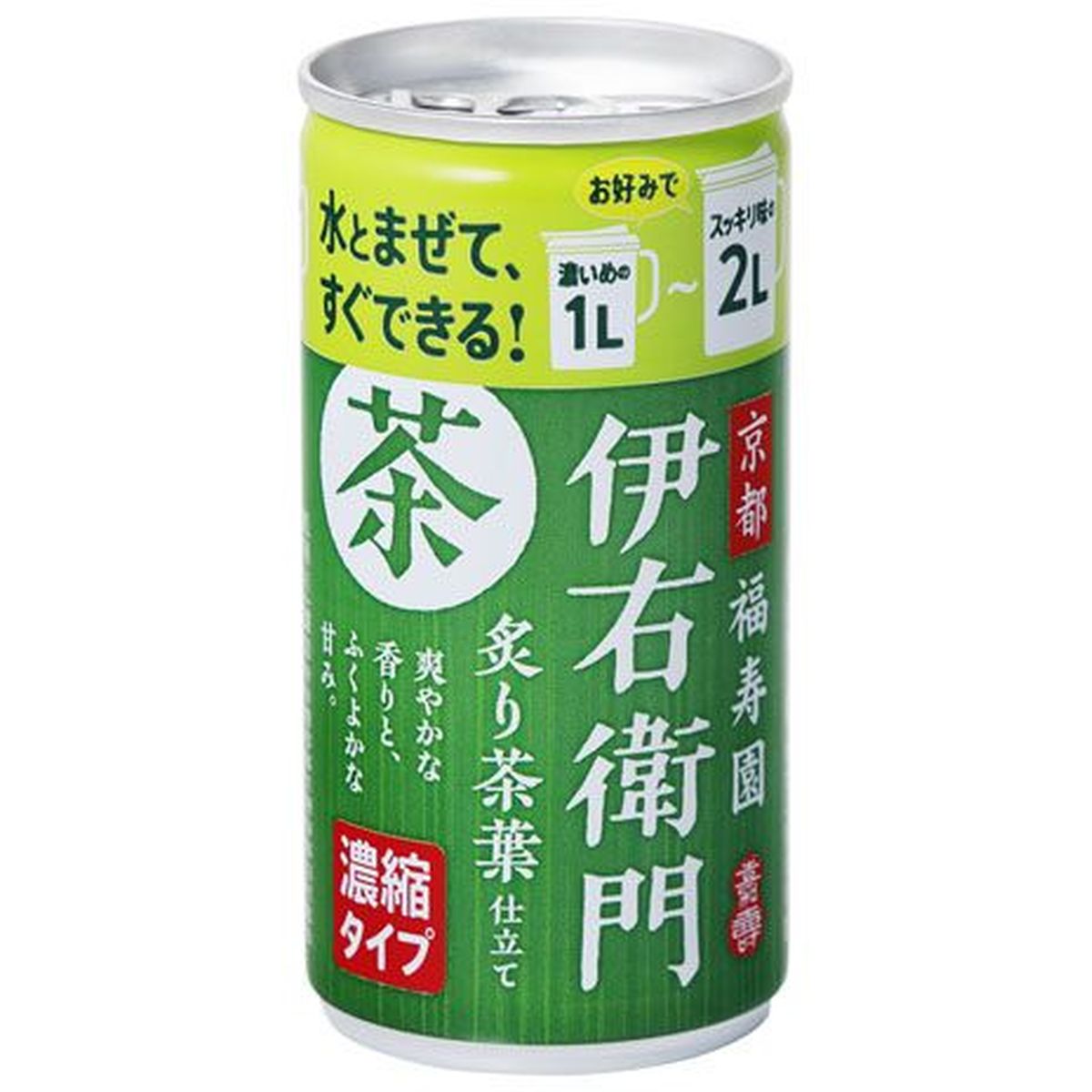 【30個入リ】サントリー 緑茶伊右衛門 炙リ茶葉仕立テ 濃縮タイプ 缶 185g