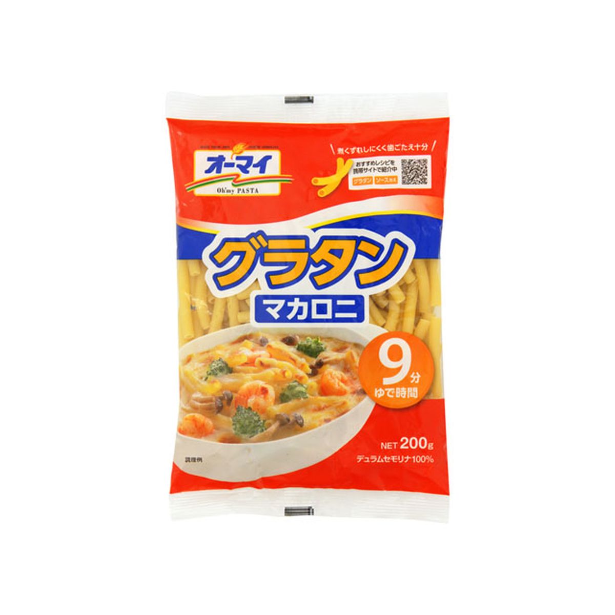 【12個入り】日本製粉 オーマイ グラタン マカロニ 200g