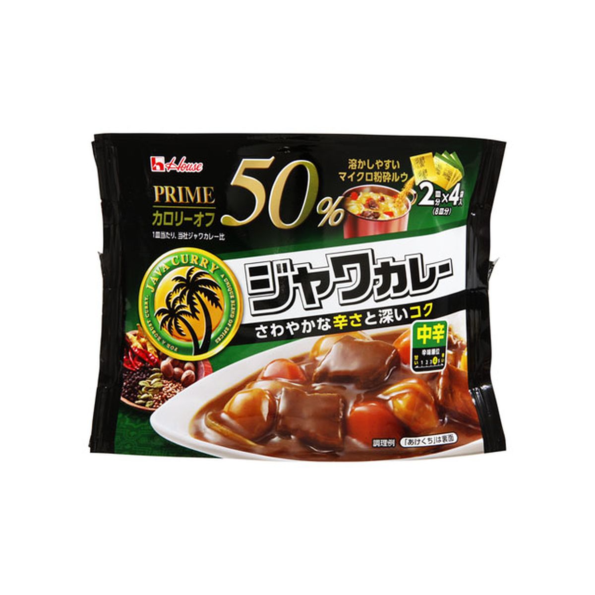 【6個入り】ハウス プライム ジャワカレー 中辛 112g