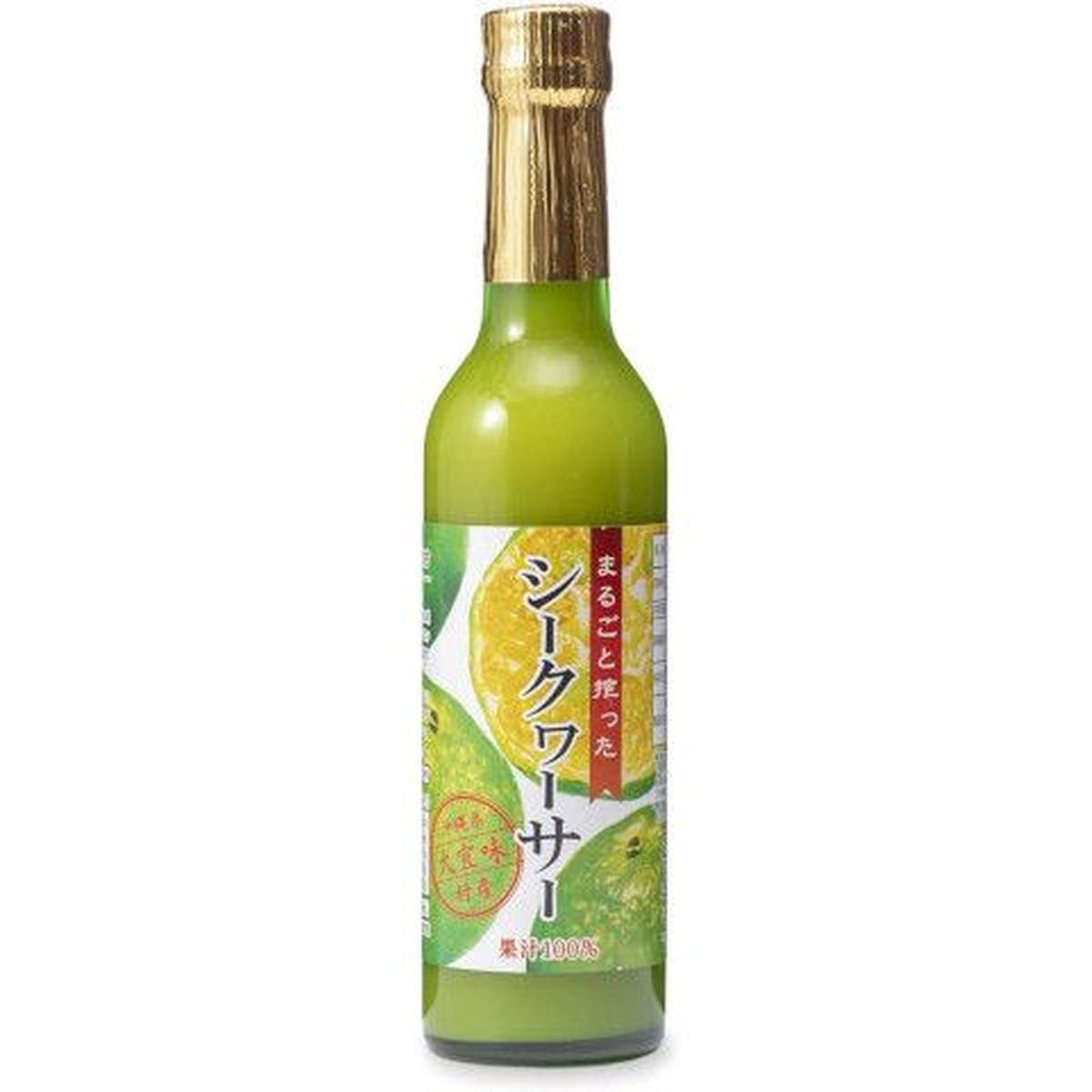 【12個入リ】沖縄海星 マルゴト搾ッタシークワーサー 瓶 300ml
