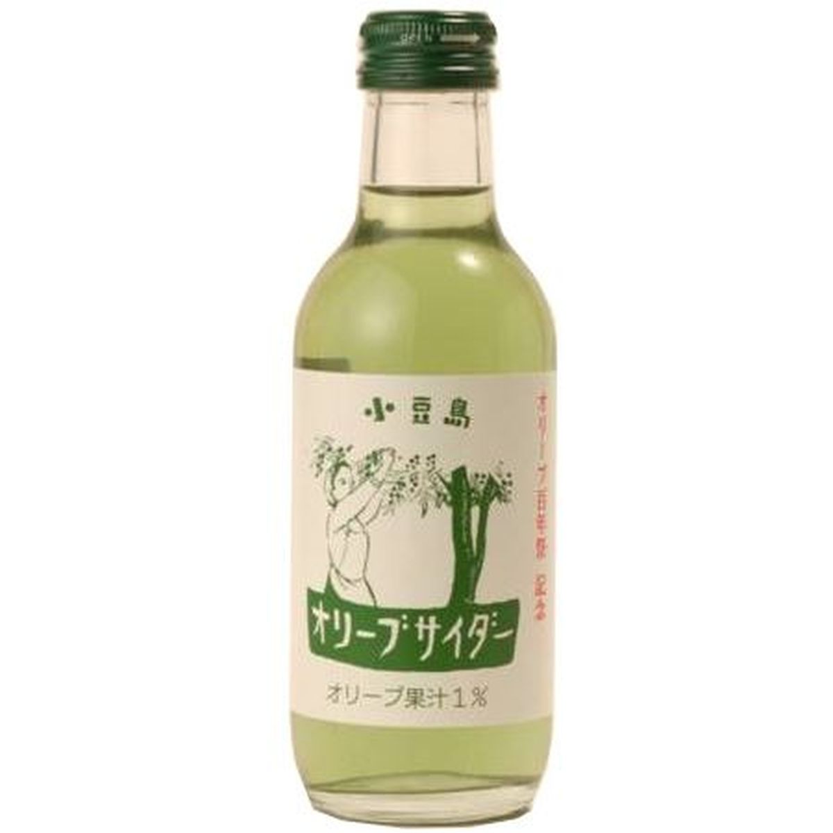 【24個入リ】友桝飲料 オリーブサイダー 瓶 200ml