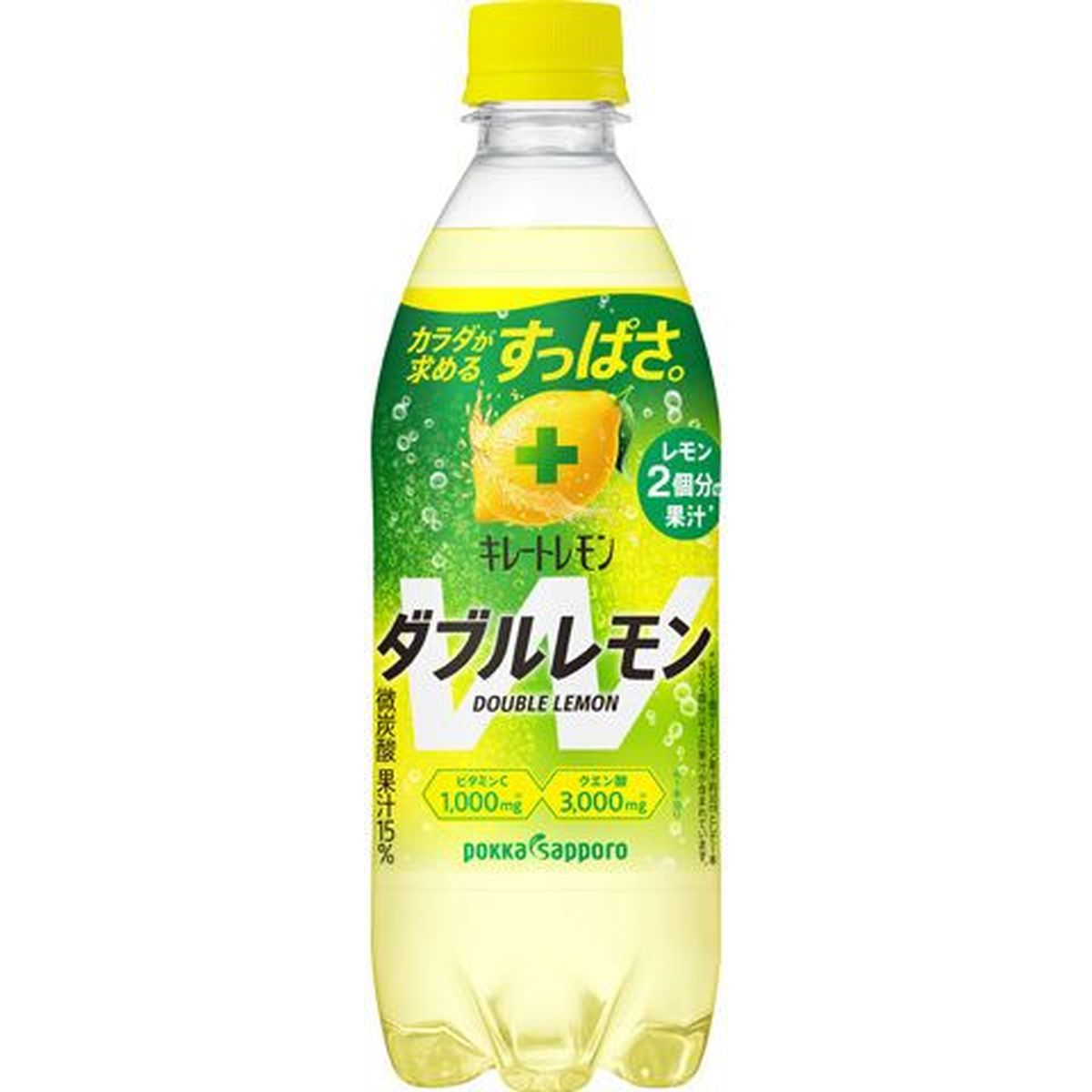 【24個入リ】ポッカサッポロ キレートレモンWレモン 500ml