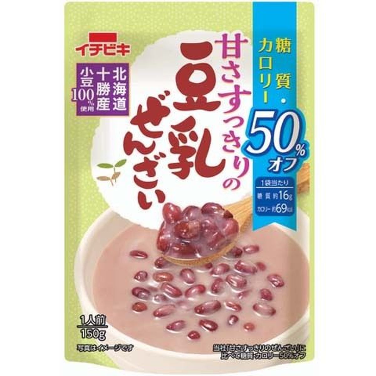 【10個入リ】イチビキ 甘サスッキリ糖質カロリー50％豆乳ゼンザイ 150g