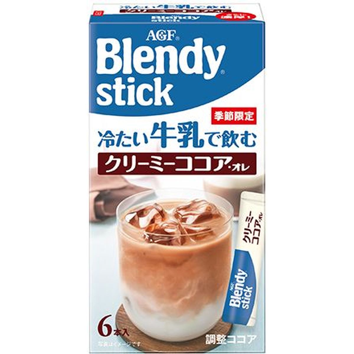 【6個入リ】AGF ブレンディスティック冷タイ牛乳クリーミーココア 6本