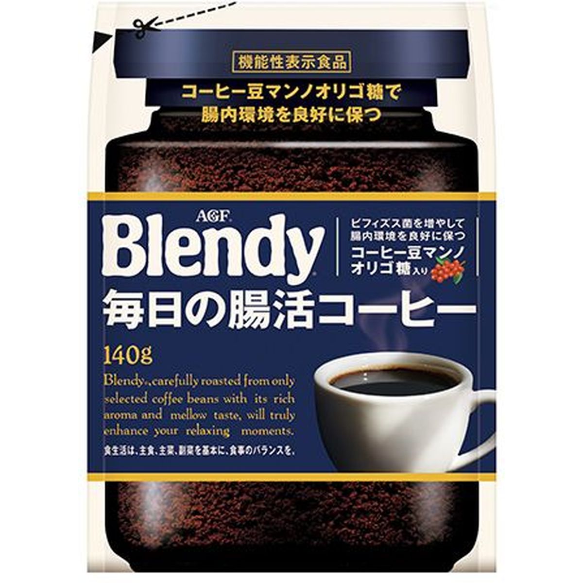 【12個入リ】AGF ブレンディ 毎日ノ腸活コーヒー 袋 140g