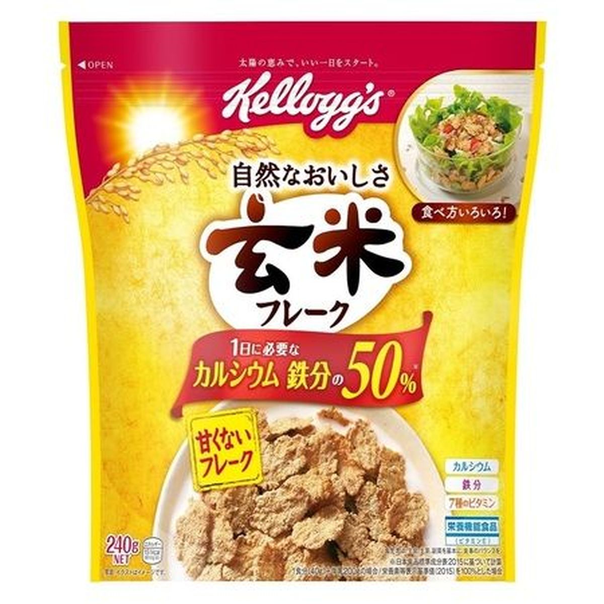 【6個入リ】日本ケロッグ 玄米フレーク 240g