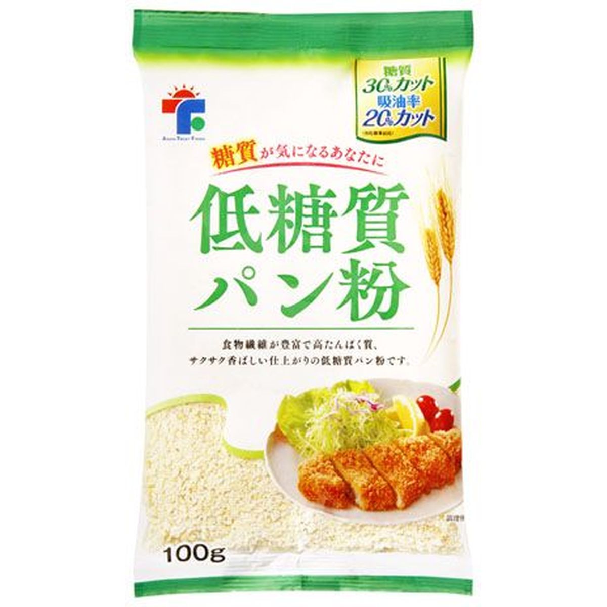 【30個入リ】旭トラストフーズ 低糖質パン粉低吸油タイプ 100G