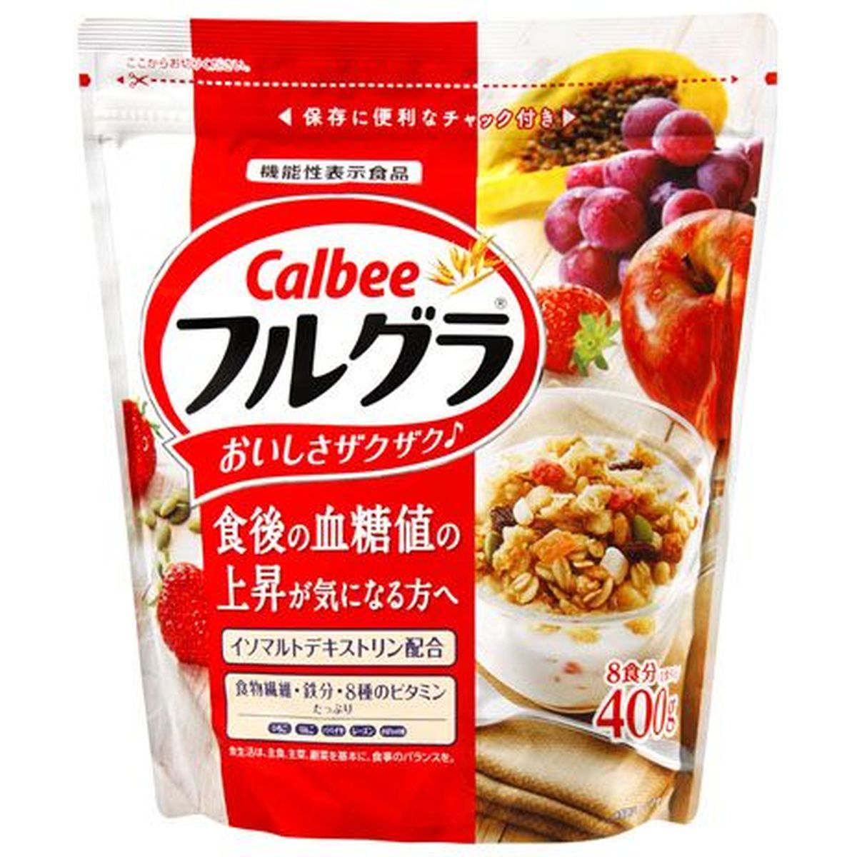 【8個入リ】カルビー フルグラ食後血糖値ガ気ニナル方 400g