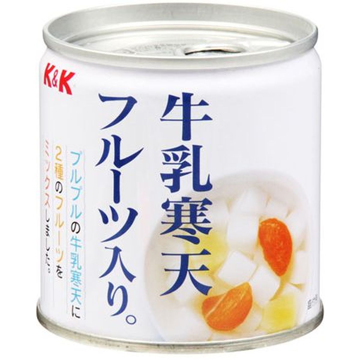 【12個入リ】K＆K 牛乳寒天フルーツ入リ 195g