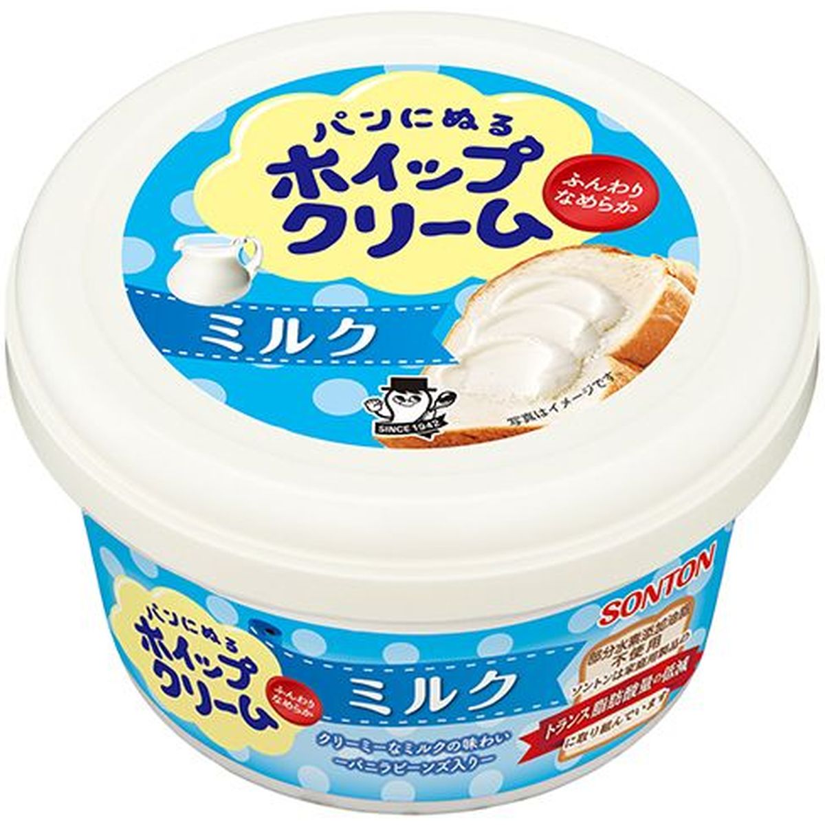 【6個入リ】ソントン パンニヌルホイップクリーム ミルク 150g