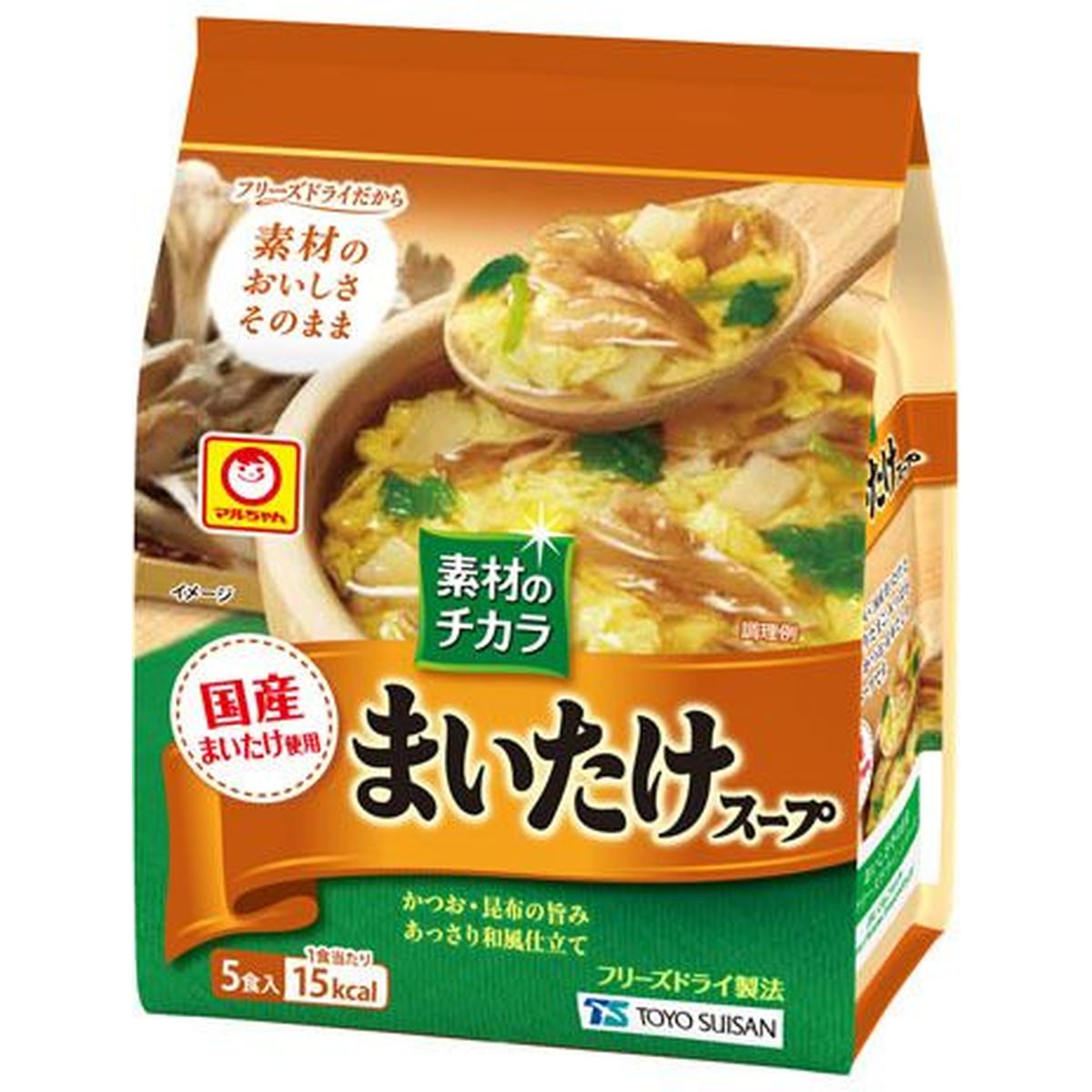 【6個入リ】マルチャン 素材ノチカラマイタケスープ 4.3gX5