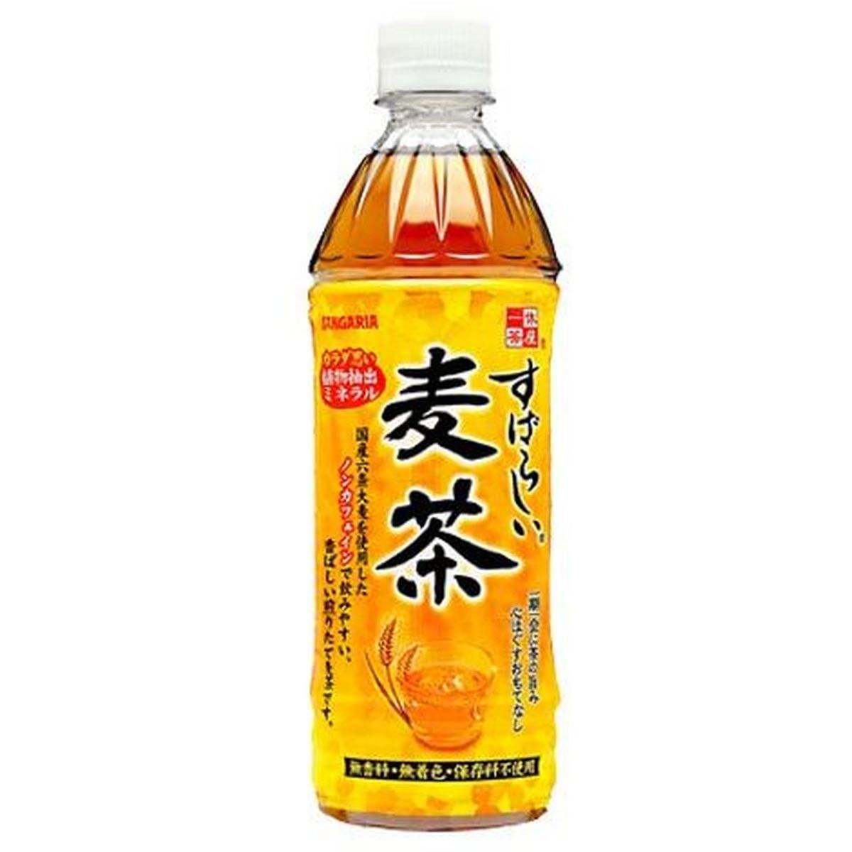 【24個入リ】サンガリア スバラシイ 麦茶 ペット 500ml